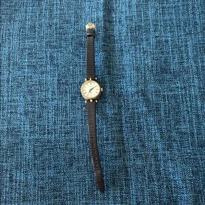 Gucci Gold and Brown Leather Watch